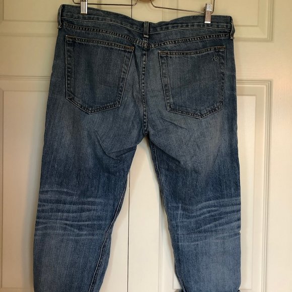 rag & bone Mid-Rise Boyfriend Ripped Jeans - Picture 4 of 4